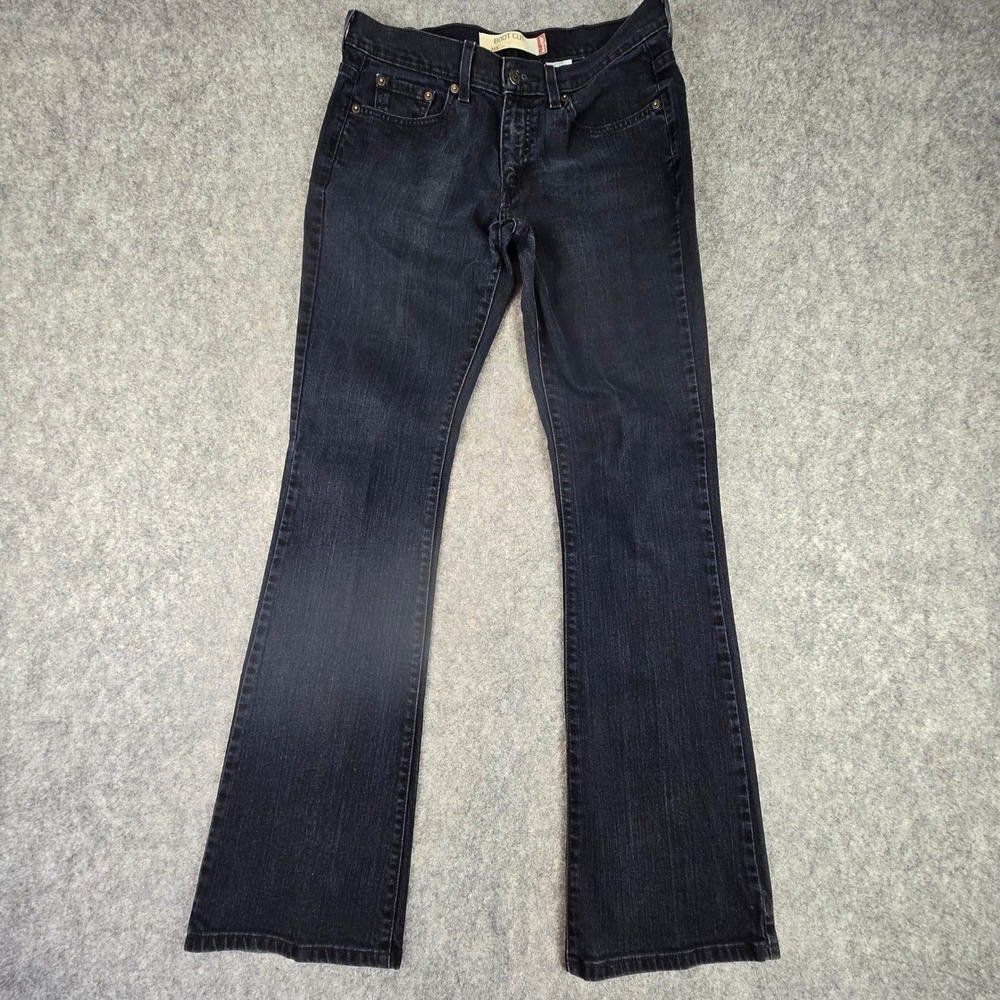 Levis 515 Bootcut Jeans Womens Size 8L 8 Long Black Denim Mid Rise Stretch